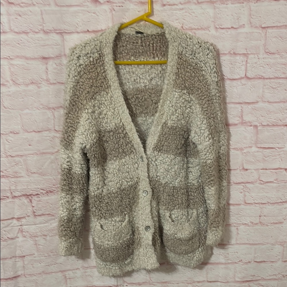 Free People oversized fuzzy cardigan